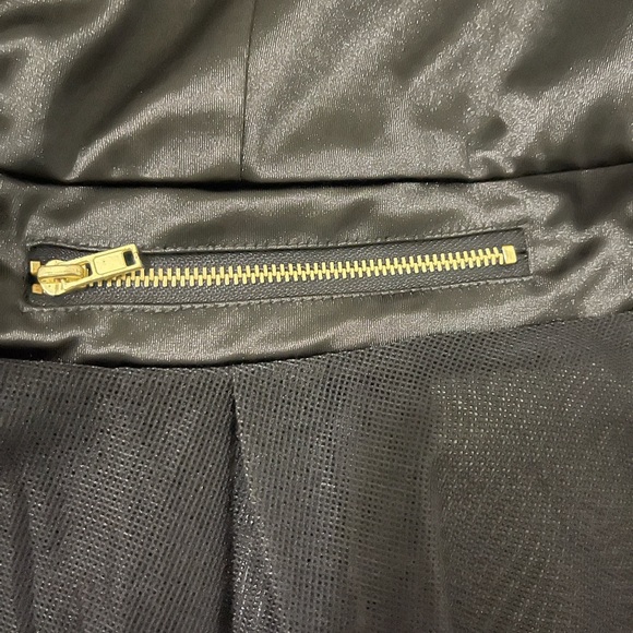 Black high-low Satin Mesh Fashion Top - Picture 15 of 15